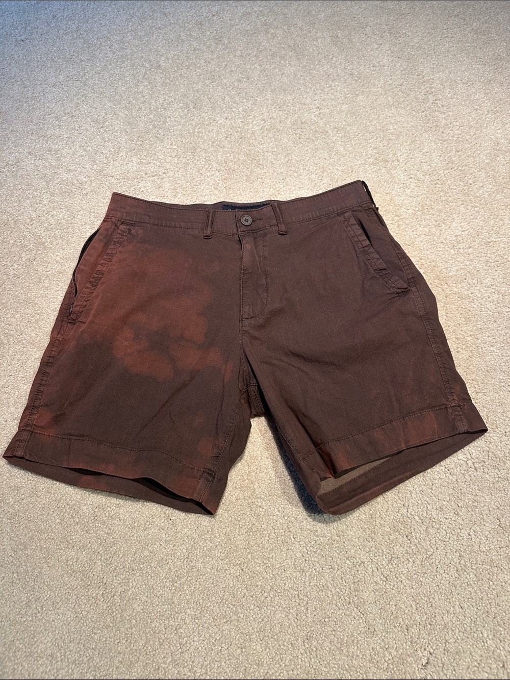 ABERCROMBIE AND FITCH Men’s A&F All Day Short - Stretch Brown Tye Dye